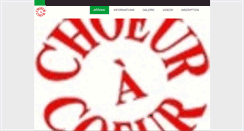 Desktop Screenshot of choeur-a-coeur.com