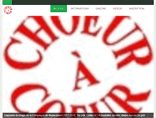 Tablet Screenshot of choeur-a-coeur.com